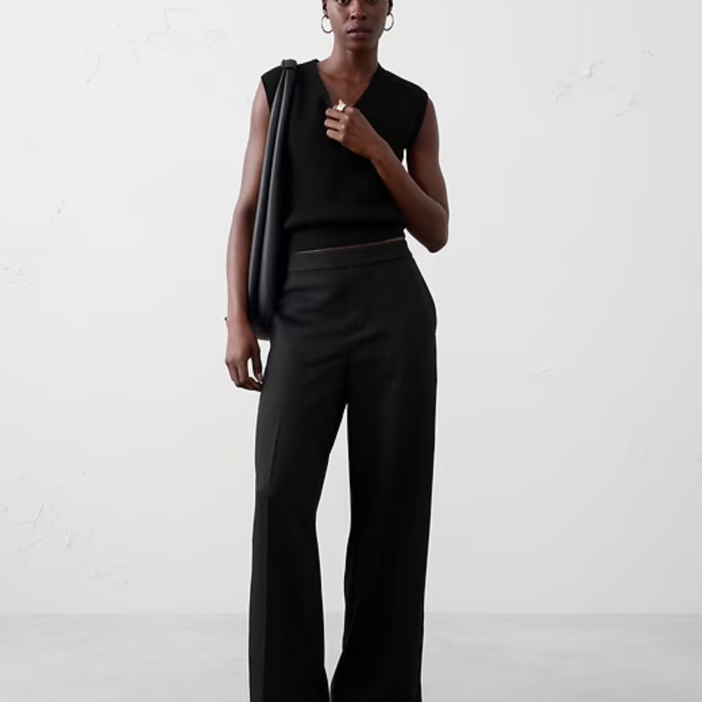 Banana Republic Hayden Wide-Leg High-Rise TENCEL™ Pant | size S